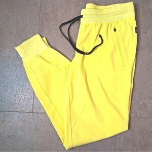 Grey's Anatomy Scrub Jogger Pants Drawstring Yellow Size Small